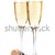 şampanie · ochelari · arc · izolat · alb - imagine de stoc © karandaev