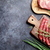 Sausages, meat and ingredients for cooking stock photo © karandaev