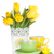 żółty · tulipany · herbaty · cytryny · odizolowany · biały - zdjęcia stock © karandaev