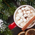 arbre · de · noël · chocolat · chaud · guimauve · Noël · haut - photo stock © karandaev