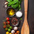 Tomatoes, basil and spices stock photo © karandaev