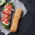 Sandwich · Salat · Prosciutto · Mozzarella · Käse · Stein - stock foto © karandaev