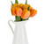 pomarańczowy · tulipany · bukiet · dzban · odizolowany · biały - zdjęcia stock © karandaev