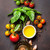 pomodori · basilico · olio · d'oliva · spezie · pietra · tavola - foto d'archivio © karandaev