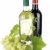 dois · vinho · garrafas · uvas · isolado · branco - foto stock © karandaev