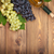 White wine bottle and bunch of grapes stock photo © karandaev