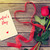 kırmızı · gül · sevgililer · günü · kart · tebrik · kartı · ahşap · üst - stok fotoğraf © karandaev