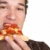 pizza · om · tânăr · mananca · alimente · spaţiu - imagine de stoc © keeweeboy