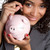 Piggy · Bank · женщину · красивой · деньги · волос · костюм - Сток-фото © keeweeboy