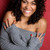 ziemlich · lächelnd · schwarze · Frau · Frau · Mädchen · Modell - stock foto © keeweeboy