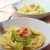 spaghetti · pasta · vers · courgette · saus · houten · tafel - stockfoto © keko64