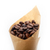 café · expreso · granos · de · café · papel · cono · cuerno · de · la · abundancia · blanco - foto stock © keko64