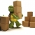 Tortoise with boxes for shipping stock photo © kjpargeter