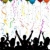 petrecere · mulţime · baloane · siluetă · confeti · fată - imagine de stoc © kjpargeter