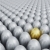 金の卵 · 3dのレンダリング · 1 · 銀 · 抽象的な · 群衆 - ストックフォト © kjpargeter