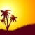 yaz · sahne · palmiye · ağaçları · ağaç · güneş · soyut - stok fotoğraf © kjpargeter