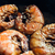 Shrimp fried with garlic and sesame seeds stock photo © kkolosov