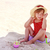 little girl playing on the sea shore  stock photo © koca777