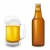 啤酒 · 玻璃 · 瓶 · 孤立 · 白 · 喝 - 商業照片 © konturvid