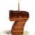 aantal · zeven · verjaardagstaart · chocolade · kaars - stockfoto © koya79