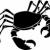 crab · ilustrare · monocrom · abstract · semna · animal - imagine de stoc © Krisdog
