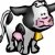 vacă · ilustrare · drăguţ · dur · gata · stil - imagine de stoc © Krisdog