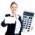 会計士 · ビジネス女性 · ビッグ · 電卓 · 白 · ビジネス - ストックフォト © Kurhan
