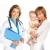 Familie · Arzt · lächelnd · medizinischen · Mutter · Baby - stock foto © Kurhan