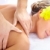 spa · massage · mooie · jonge · vrouw · bloem · meisje - stockfoto © Kurhan