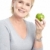Frau · reifen · lächelnde · Frau · grünen · Apfel · Essen - stock foto © Kurhan