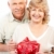 ältere · Paar · glücklich · Liebe · isoliert · weiß - stock foto © Kurhan