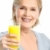 vrouw · sinaasappelsap · volwassen · glimlachende · vrouw · voedsel · gezondheid - stockfoto © Kurhan