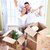 Happy couple moving in a new house. stock photo © Kurhan