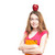 Student girl with apple on her head stock photo © kyolshin