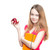 Student girl eating apple. stock photo © kyolshin