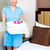 Chambermaid cleaning in Asian hotel room stock photo © Kzenon