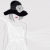 zarif · kadın · güzel · beyaz · elbise · kadın · şapka - stok fotoğraf © lapesnape