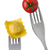 ravioli and tomato on forks stock photo © leeavison