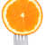 fresh orange fruit slice on white stock photo © leeavison