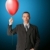 businessman in suit with the balloon stock photo © leedsn