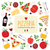 ピザ · バナー · 食品 · ワイン · キッチン · レストラン - ストックフォト © Lenlis