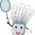 Maskottchen · Illustration · halten · Badminton · Schläger · Spiel - stock foto © lenm