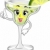 mascota · ilustrare · sticlă · petrecere · bea · cocktail - imagine de stoc © lenm