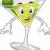 Martini · mascota · ilustrare · sticlă · vin · bea - imagine de stoc © lenm