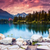jezioro · górskich · parku · wysoki · dramatyczny · niebo - zdjęcia stock © Leonidtit