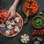 shot · kobieta · plastry · pizza · konkretnych - zdjęcia stock © LightFieldStudios