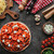topo · ver · pizza · ingredientes · concreto · tabela - foto stock © LightFieldStudios