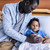 afroamerikai · család · kórház · férfi · ül · beteg - stock fotó © LightFieldStudios