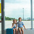 siblings waiting in airport stock photo © LightFieldStudios