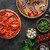 superior · vista · pizza · diferente · ingredientes · concretas - foto stock © LightFieldStudios